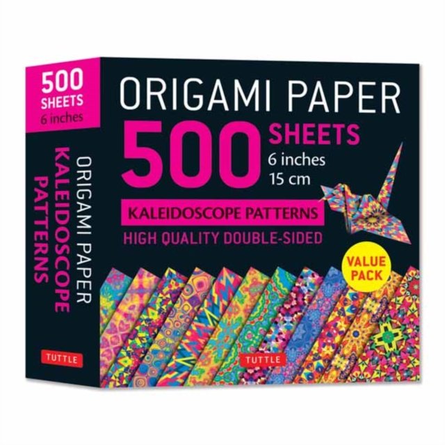 Origami Paper 500 Sheets Kaleidoscope Patterns 6" 15 Cm: Tuttle Origami Paper: Double-Sided Origami Sheets Printed with 12 Different Designs (Instruct