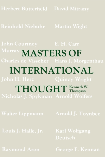 Masters of International Thought Thompson Paperback MP–LSU LSU Press