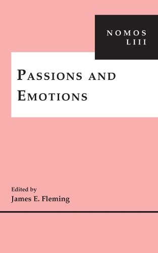 Passions and Emotions – NOMOS LIII Fleming Hardback MI – New York University