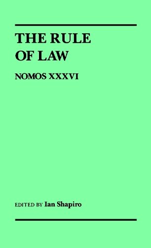 The Rule of Law – Nomos XXXVI Shapiro Paperback MI – New York University