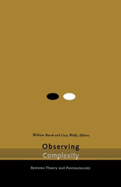 Observing Complexity – Systems Theory and Postmodernity Rasch Wolfe Paperback