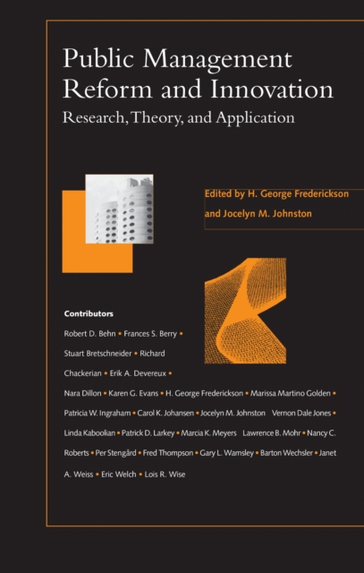 Public Management Reform and Innovation – Research, Theory and Application