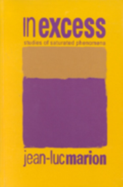 In Excess – Studies of Saturated Phenomena Marion Horner Berraud Hardback