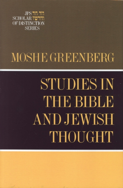 Studies in the Bible and Jewish Thought Greenberg Hardback John Wiley & Sons