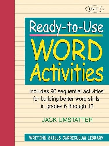 Ready–To–Use Word Activities Unit 1 Umstatter Paperback Jossey Bass