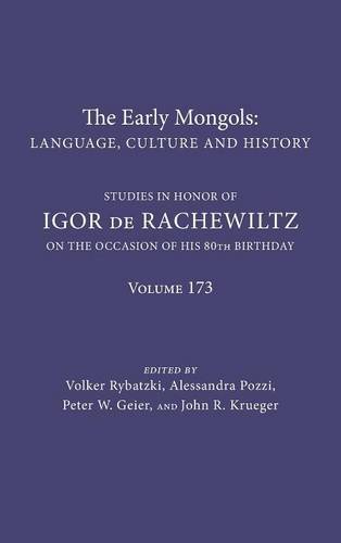 The Early Mongols Language, Culture and History Rybatzki Hardback 9780933070578