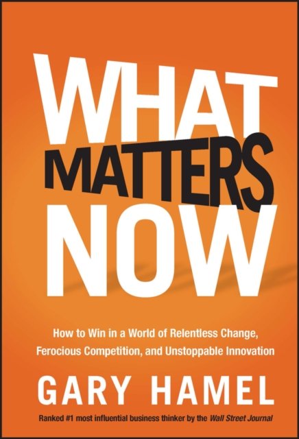 What Matters Now Hamel Hardback John Wiley & Sons 9781118120828