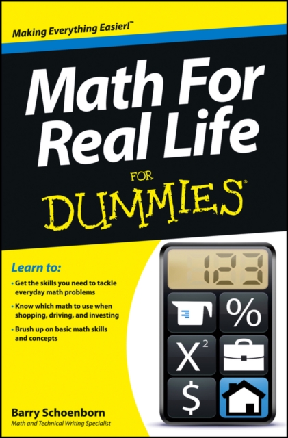 Math For Real Life For Dummies Schoenborn Paperback John Wiley & Sons