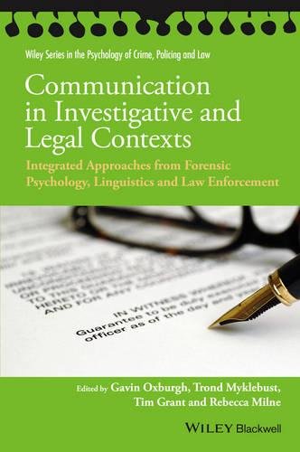 Communication in Investigative and Legal Contexts – Integrated Approaches from …