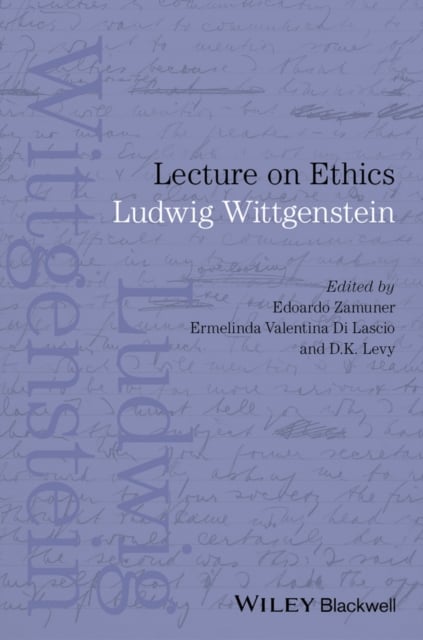 Lecture on Ethics Zamuner Hardback John Wiley & Sons 9781118842676