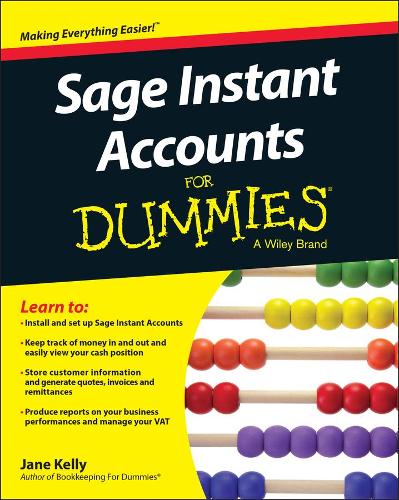 Sage Instant Accounts For Dummies 2e Kelly Paperback John Wiley & Sons
