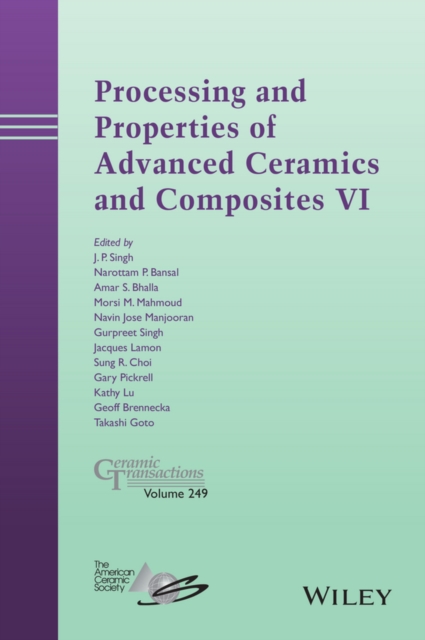 Processing and Properties of Advanced Ceramics and  Composites VI – Ceramic Tra…