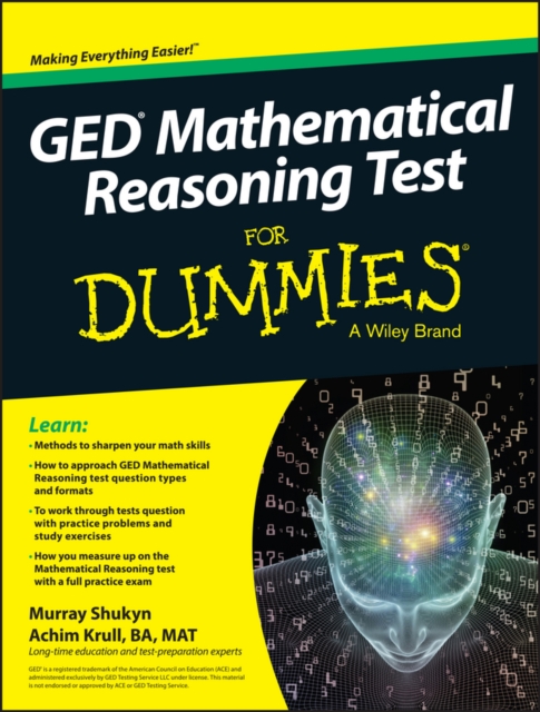 GED Mathematical Reasoning Test For Dummies Shukyn Paperback John Wiley & Sons