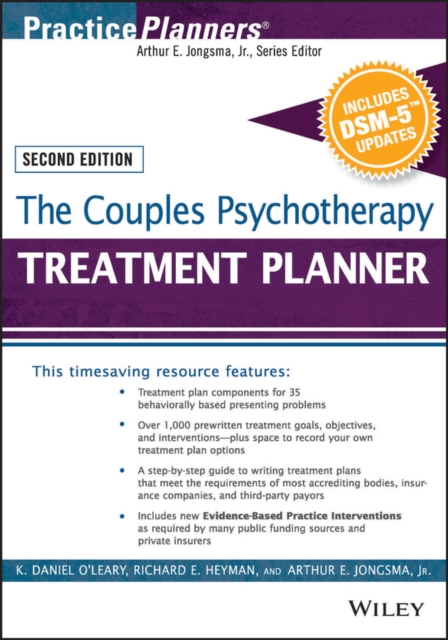 The Couples Psychotherapy Treatment Planner, with DSM–5 Updates, 2e O′Leary