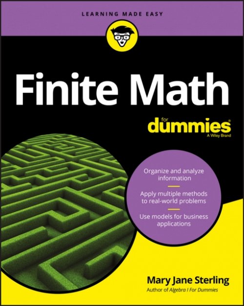 Finite Math For Dummies Sterling Paperback John Wiley & Sons 9781119476368