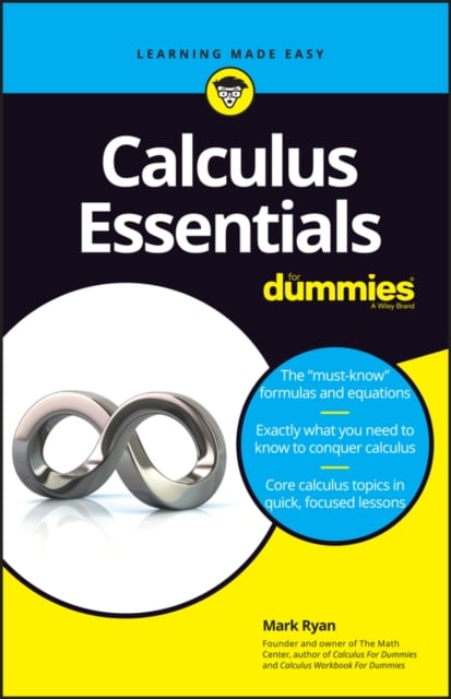 Calculus Essentials For Dummies Ryan Paperback John Wiley & Sons 9781119591207