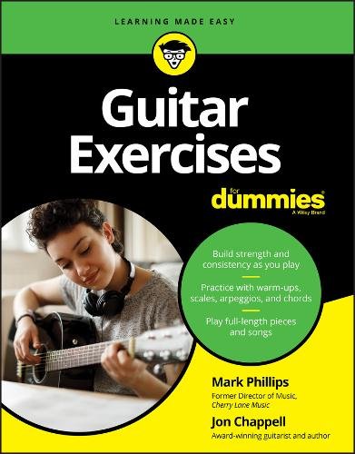 Guitar Exercises For Dummies Phillips Paperback John Wiley & Sons 9781119694564