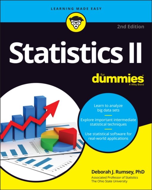 Statistics II For Dummies 2e Rumsey Paperback John Wiley & Sons 9781119827399