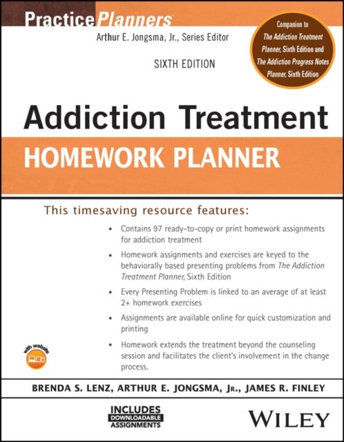 Addiction Treatment Homework Planner, Sixth Edition Lenz Paperback 9781119987789