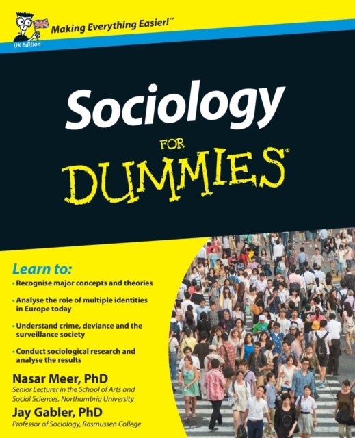Sociology For Dummies Meer Gabler Paperback John Wiley & Sons 9781119991342