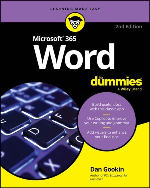Word For Dummies Gookin Paperback John Wiley & Sons 9781394295449