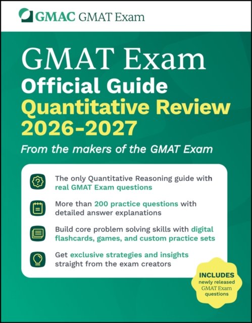 GMAT Official Guide Quantitative Review 2026 - 2027 Book + Online Question Bank