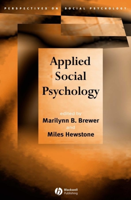 Applied Social Psychology Brewer Paperback Wiley–Blackwell 9781405110679