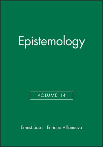 Epistemology: Philosophical Issues Volume 14 Sosa Paperback Wiley–Blackwell