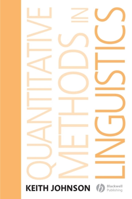Quantitative Methods In Linguistics Johnson Hardback Wiley–Blackwell