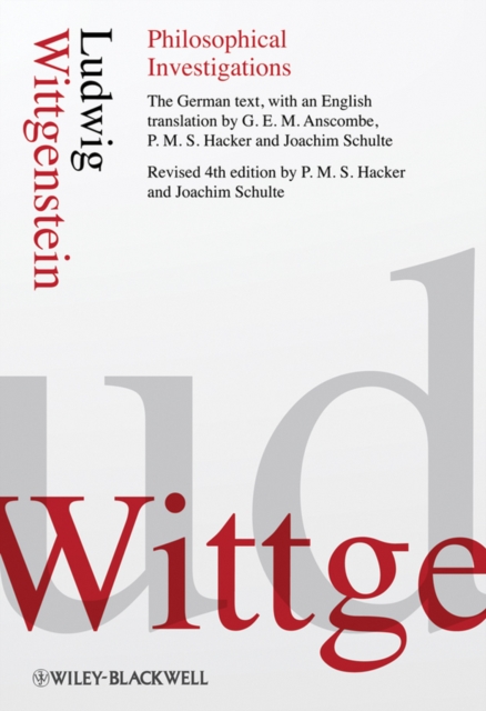 Philosophical Investigations 4e Wittgenstein Paperback Wiley–Blackwell