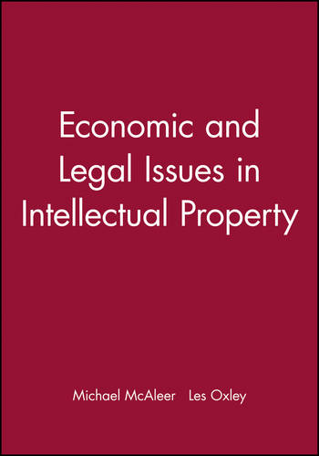 Economic and Legal Issues in Intellectual Property McAleer Paperback