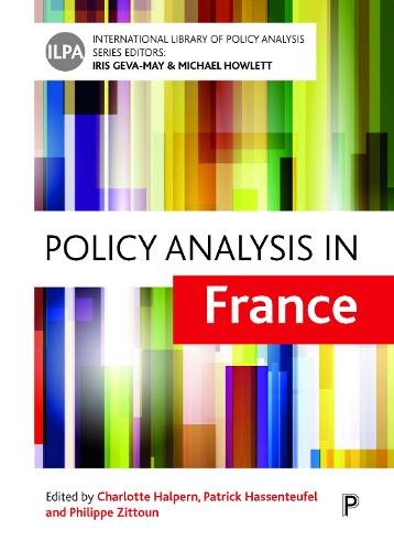 Policy Analysis in France Halpern Hardback Bristol University Press