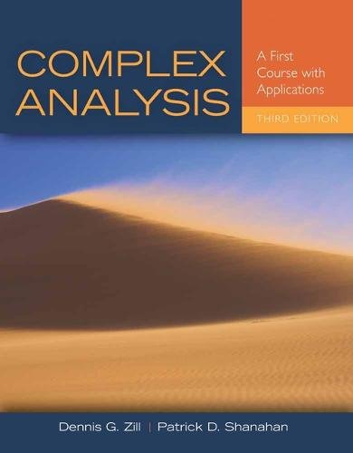 Complex Analysis – A First Course with Applications Zill Shanahan Hardback