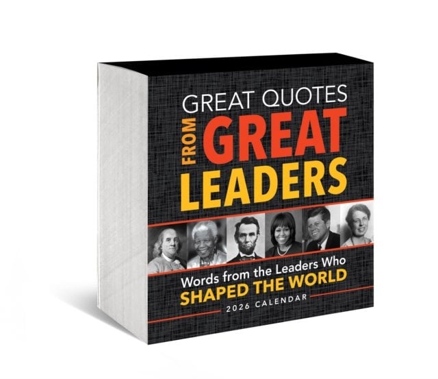 2026 Great Quotes From Great Leaders Boxed Calendar