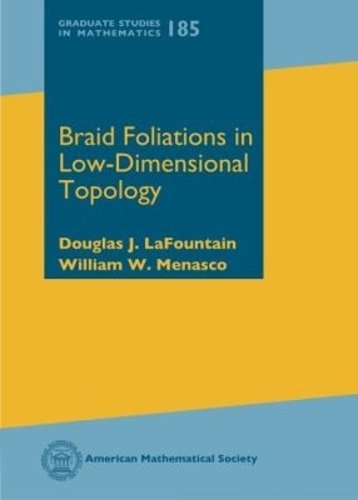 Braid Foliations in Low–Dimensional Topology Lafountain Menasco Hardback