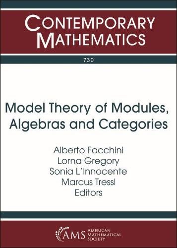 Model Theory of Modules, Algebras and Categories Facchini Gregory L`innocente