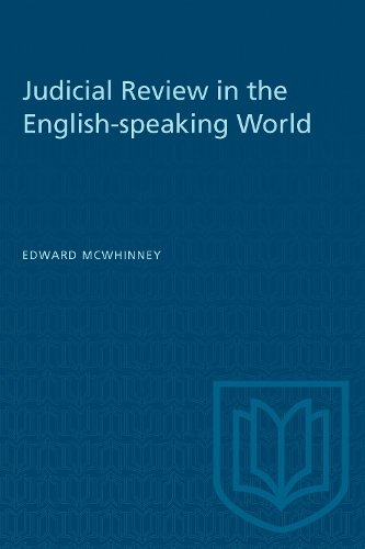 Judicial Review in the English–speaking World Mcwhinney Paperback 9781487578893