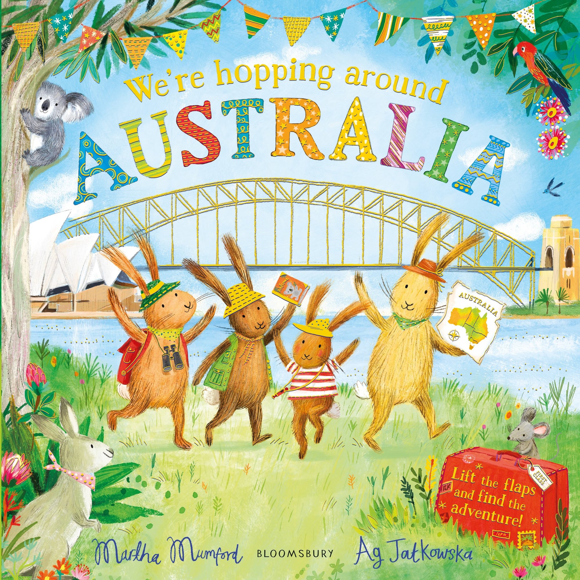 We're Hopping Around Australia: A Lift-the-Flap Adventure (The Bunnies of Hoppity Hill)