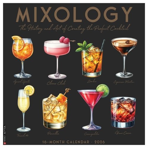 Mixology 2026 Wall Calendar