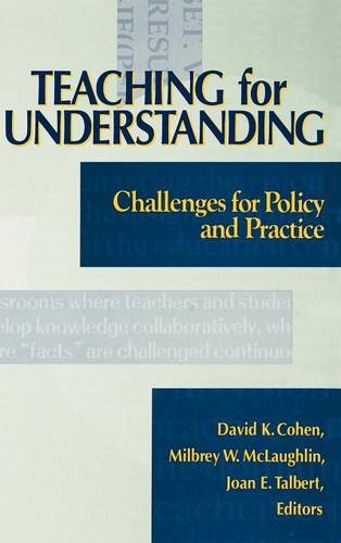 Teaching for Understanding – Challenges for Policy and Practice Cohen Hardback