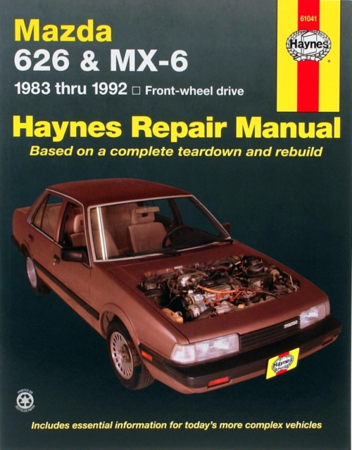 Mazda 626 And MX–6 (FWD) (83 – 92) Haynes Paperback Haynes 1C – US Car Manuals