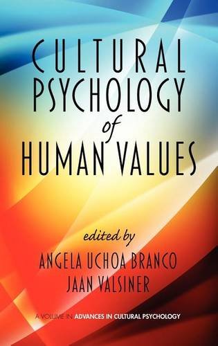 Cultural Psychology of Human Values Branco Valsiner Hardback 9781617358234