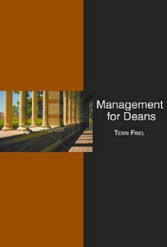 Management for Deans Friel Paperback Emerald – Information Age Publishing