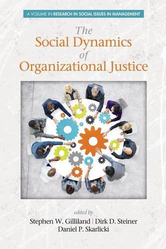 Social Dynamics of Organizational Justice Gilliland Steiner Skarlicki Paperback