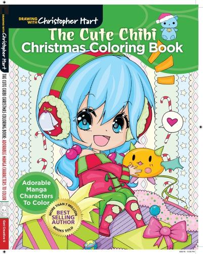The Cute Chibi Christmas Coloring Book Hart Paperback 9781640210295