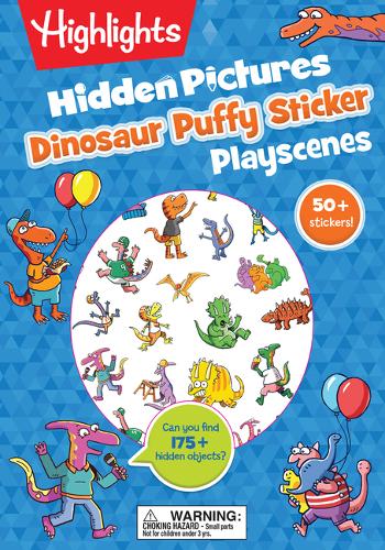 Dinosaur Puffy Sticker Playscenes Highlights Paperback GMC – Highlights