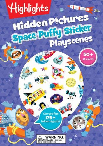 Space Hidden Pictures Puffy Sticker Playscenes Scenes Hardback Highlights