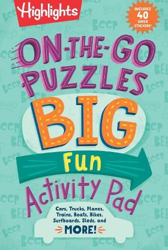 On–the–Go Puzzles Big Fun Activity Pad Highlights Hardback Highlights