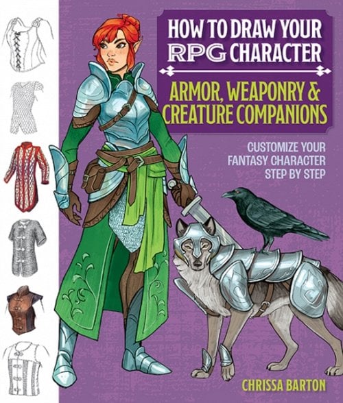 How to Draw Your RPG Character : Armor, Weaponry – Customize Your Fantasy Chara…
