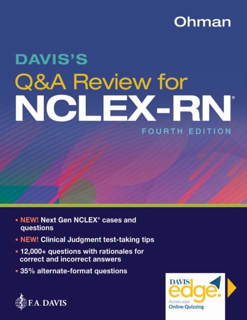 Davis`s Q&A Review for NCLEX–RN® Ohman Paperback MP–FAD F.A. Davis 9781719644730